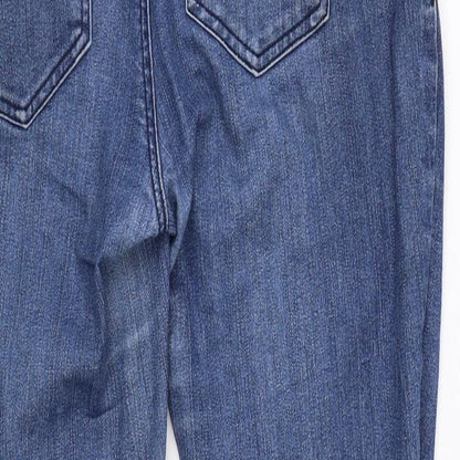 Mama-licious Womens Blue  Denim Straight Jeans Size 35 in L30 in