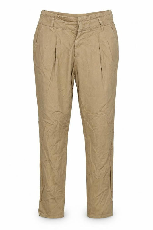Womens UK Size 8 Stradivarius Regular Fit Chino Brown Trousers