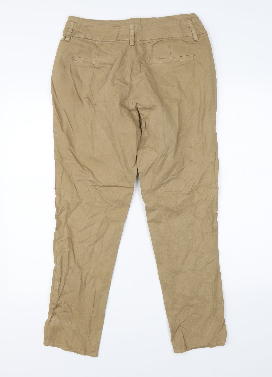Stradivarius Womens Brown   Chino Trousers Size 8 L24 in