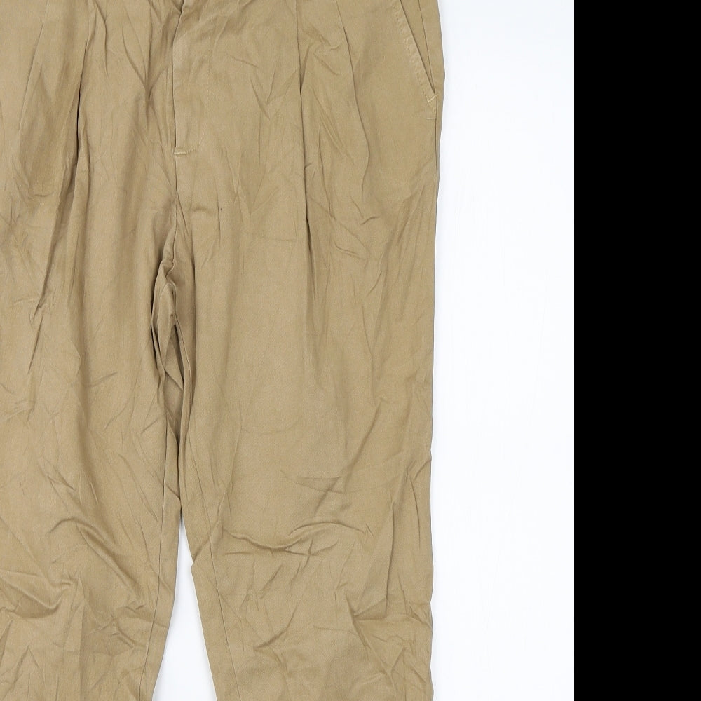 Stradivarius Womens Brown   Chino Trousers Size 8 L24 in