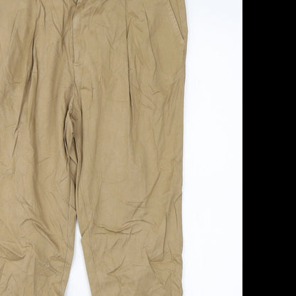 Stradivarius Womens Brown   Chino Trousers Size 8 L24 in