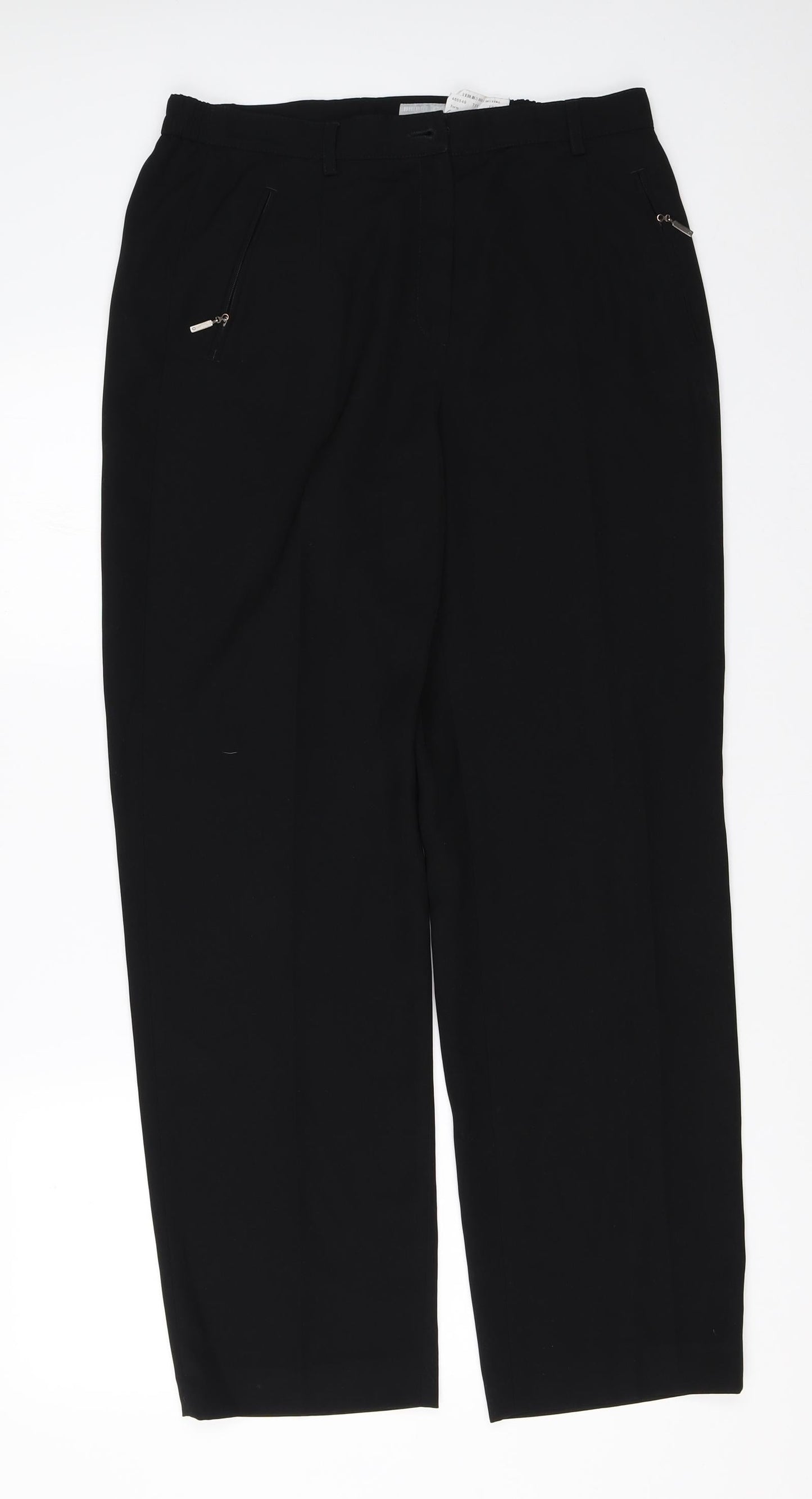 GARDEUR Womens Black   Dress Pants Trousers Size 12 L26 in