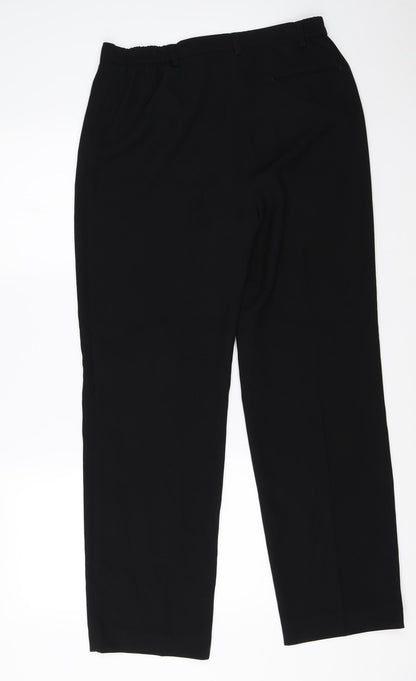 GARDEUR Womens Black   Dress Pants Trousers Size 12 L26 in