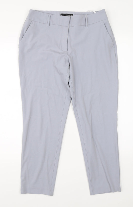Womens UK Size 10 Dorothy Perkins Regular Fit Dress Pants Purple Trousers
