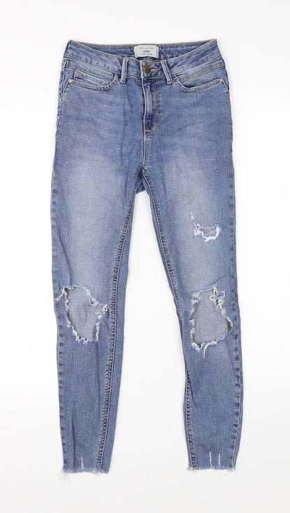 New Look Womens Blue  Denim Skinny Jeans Size 6 L23 in