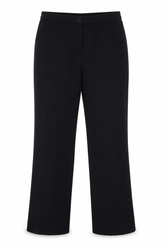 Womens UK Size 14 CC Regular Fit Dress Pants Black Trousers