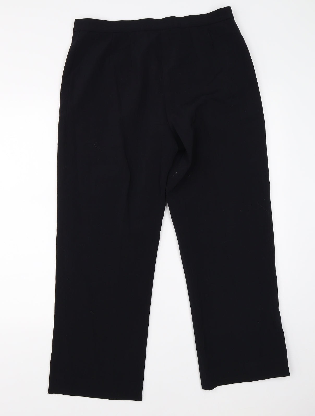 Womens UK Size 14 CC Regular Fit Dress Pants Black Trousers