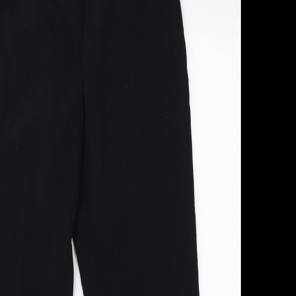 Womens UK Size 14 CC Regular Fit Dress Pants Black Trousers