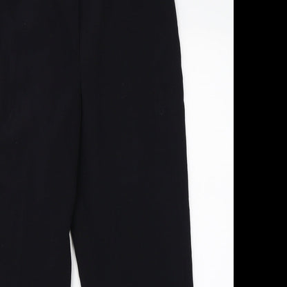 Womens UK Size 14 CC Regular Fit Dress Pants Black Trousers