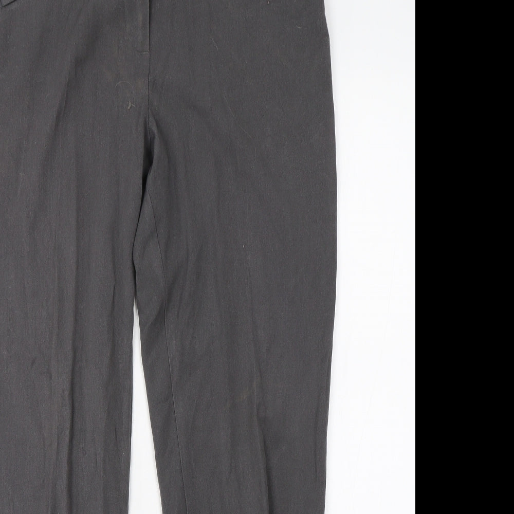 M&S Womens Grey   Dress Pants Trousers Size 12 L26 in