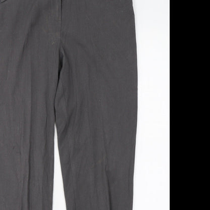 M&S Womens Grey   Dress Pants Trousers Size 12 L26 in