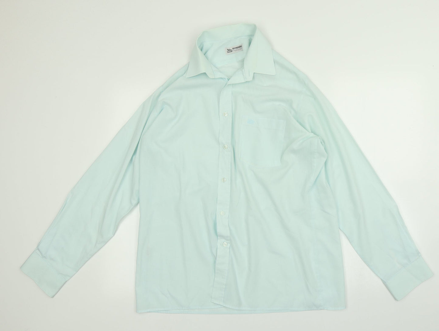 svenda Mens Blue    Button-Up