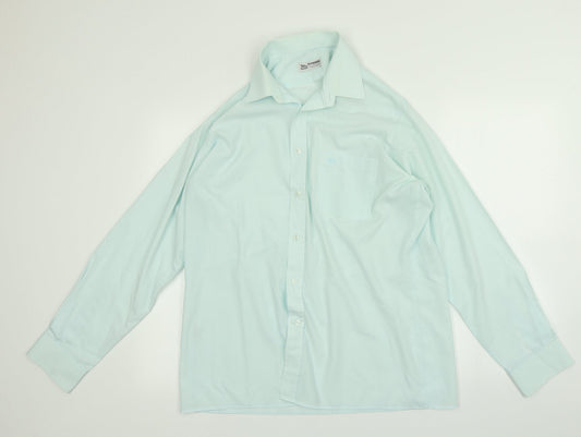 svenda Mens Blue    Button-Up