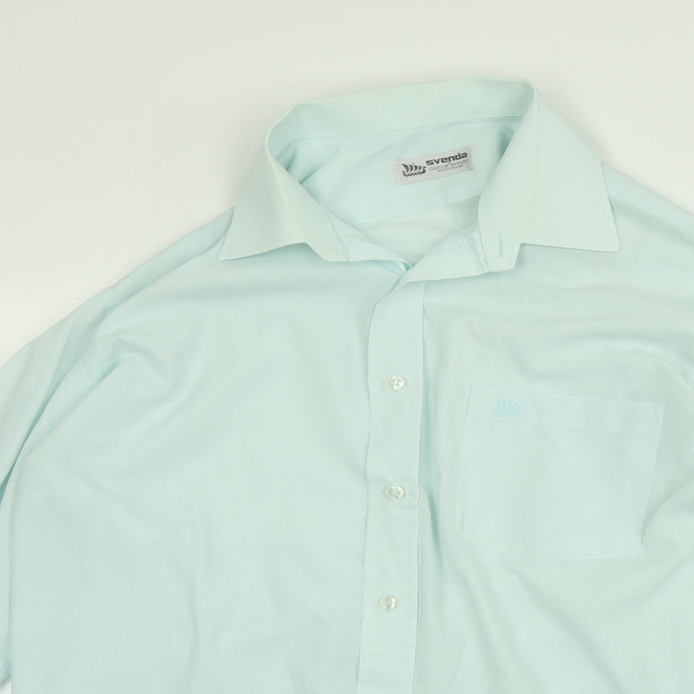 svenda Mens Blue    Button-Up