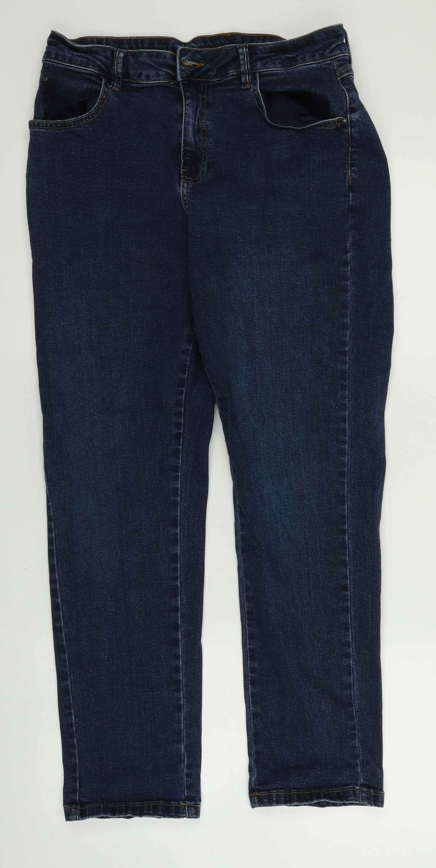 Evans Womens Blue   Skinny Jeans Size 14 L25.5 in