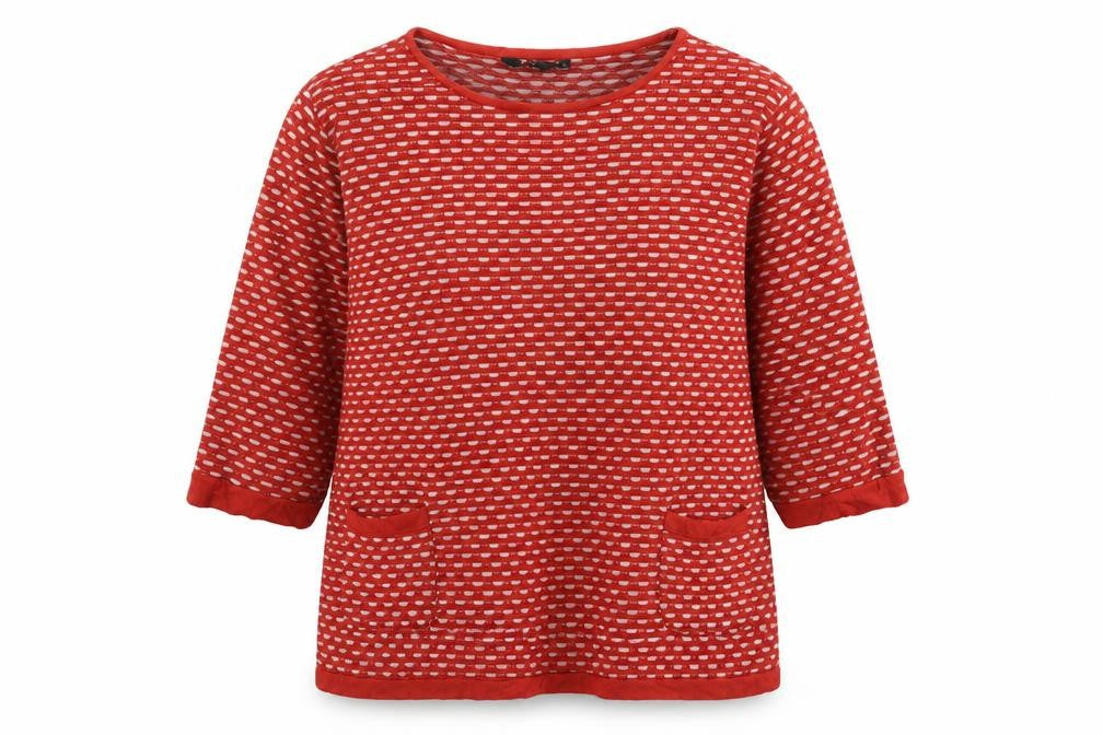Womens UK Size XL ISLE Red Pullover Jumper
