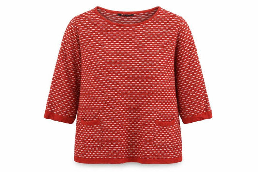 Womens UK Size XL ISLE Red Pullover Jumper