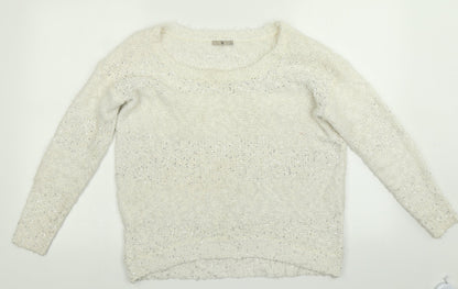 TU Womens White   Pullover Jumper Size 10