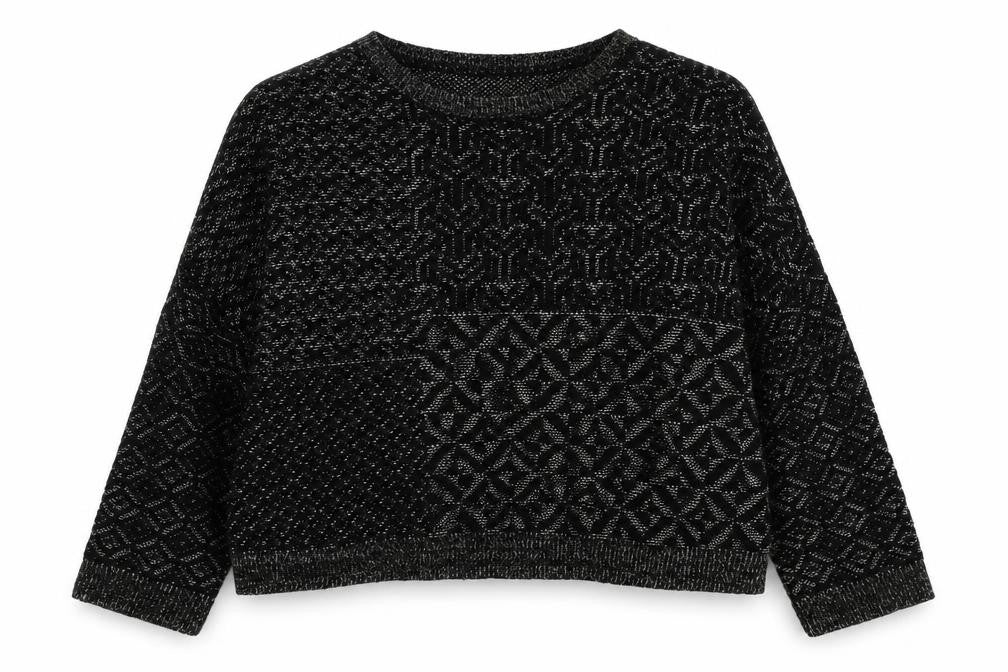Womens UK Size L Staring at Stars Black Pullover Jumper
