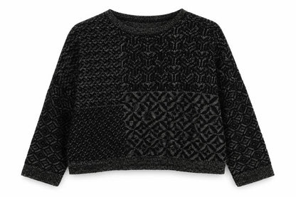 Womens UK Size L Staring at Stars Black Pullover Jumper