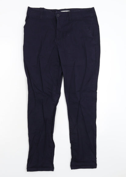 H&M Womens Blue   Trousers  Size 12 L27 in