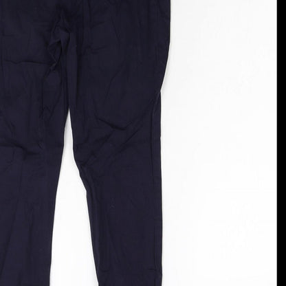 H&M Womens Blue   Trousers  Size 12 L27 in