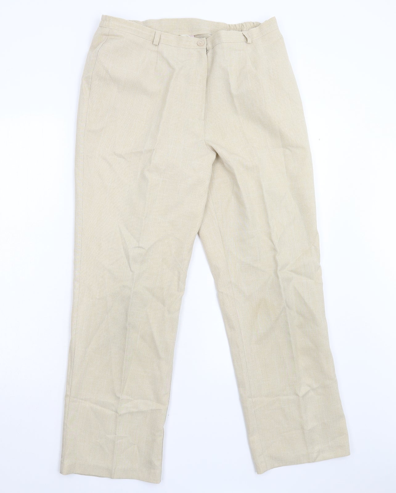 Riddella Mens Beige   Trousers  Size 16 L28 in