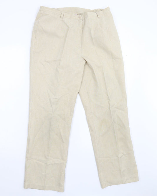 Riddella Mens Beige   Trousers  Size 16 L28 in