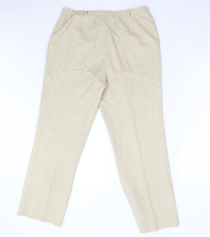 Riddella Mens Beige   Trousers  Size 16 L28 in