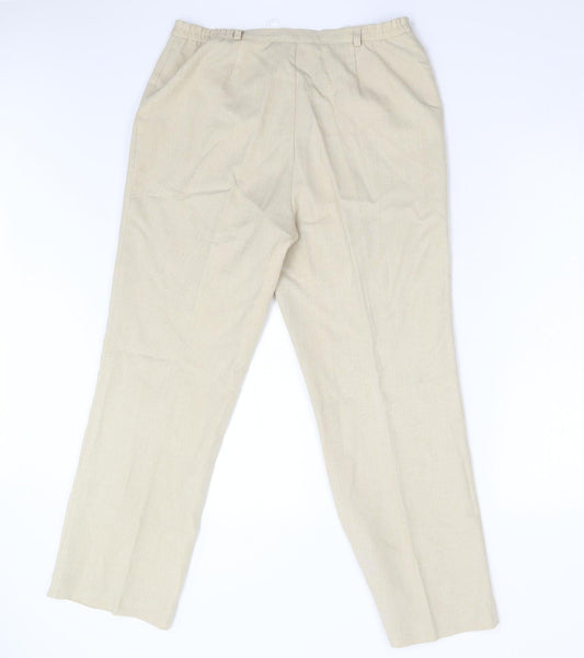Riddella Mens Beige   Trousers  Size 16 L28 in