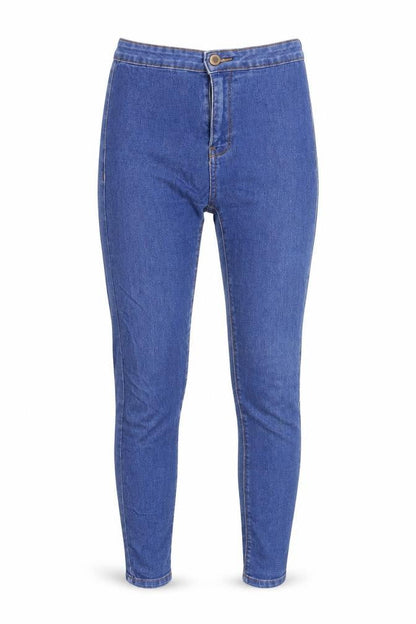 Womens UK Size 8 Bershka Slim Fit Jegging Blue Jeans