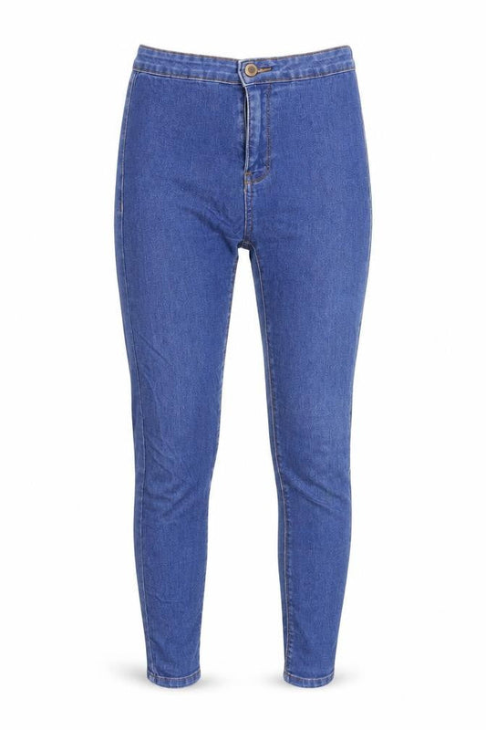 Womens UK Size 8 Bershka Slim Fit Jegging Blue Jeans