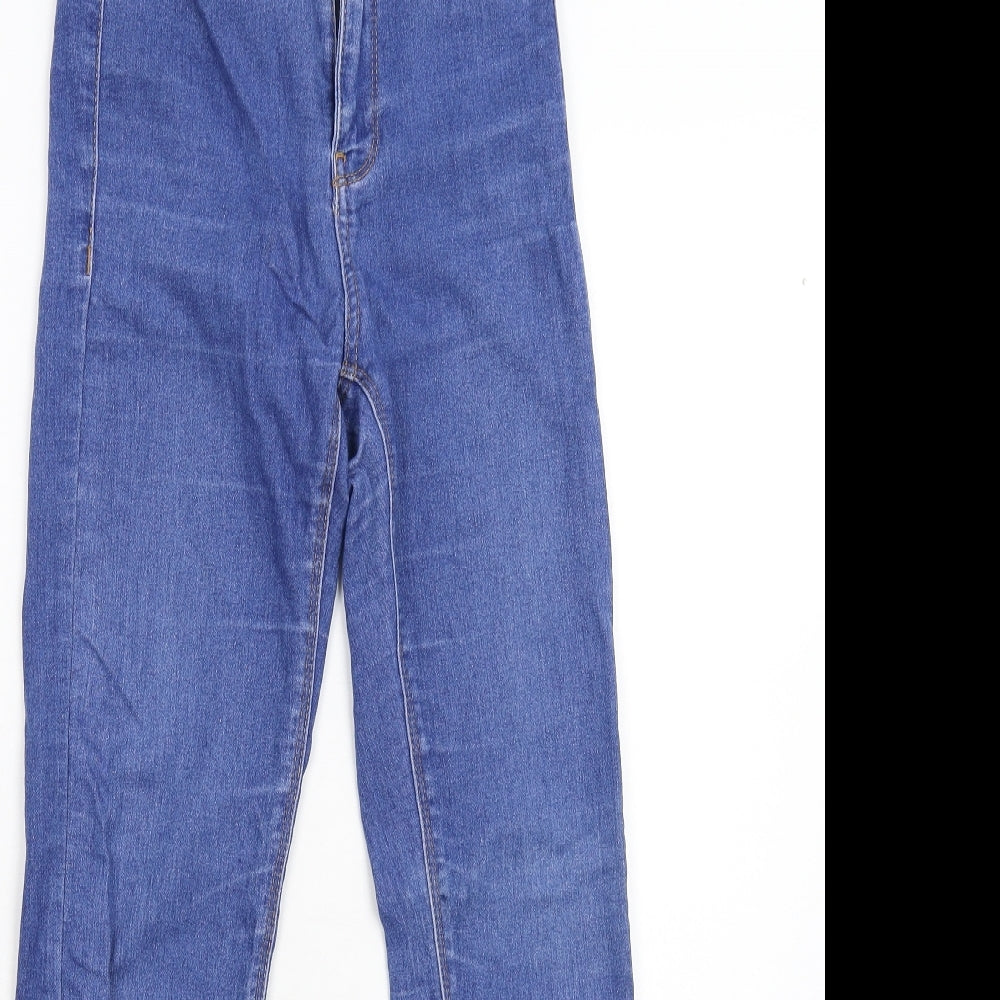 Bershka Womens Blue  Denim Jegging Jeans Size 8 L27 in