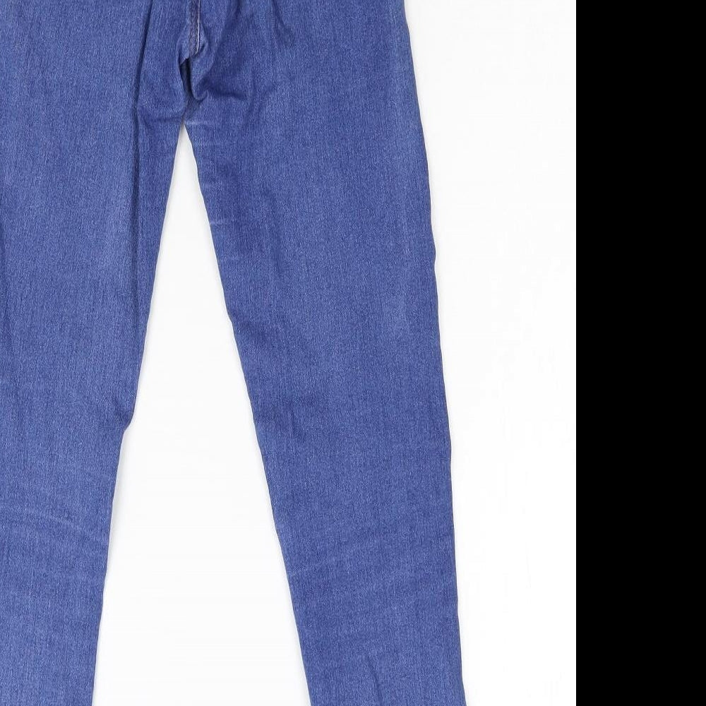 Bershka Womens Blue  Denim Jegging Jeans Size 8 L27 in