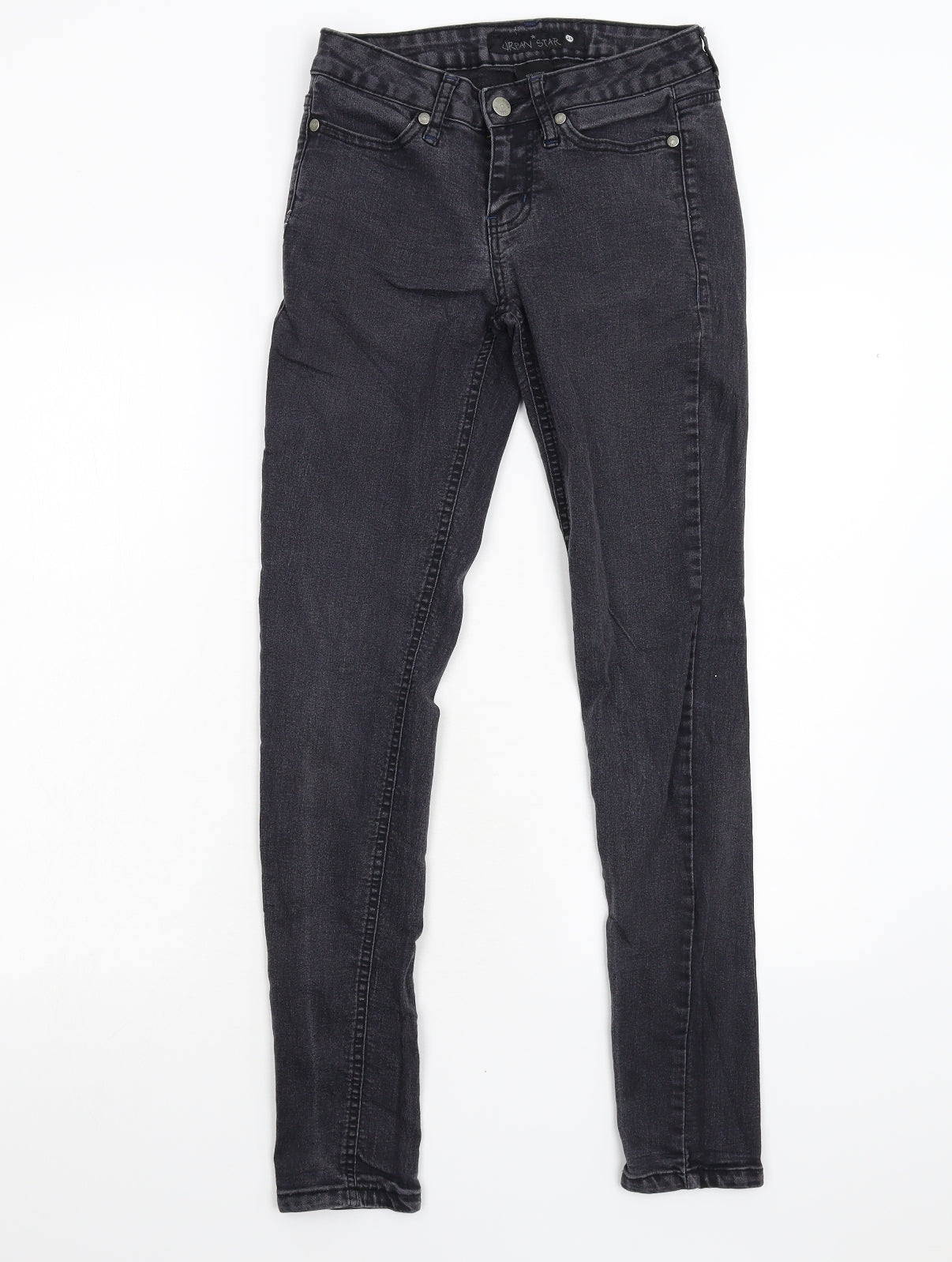 Urban Star Womens Black  Denim Skinny Jeans Size 26 L30 in