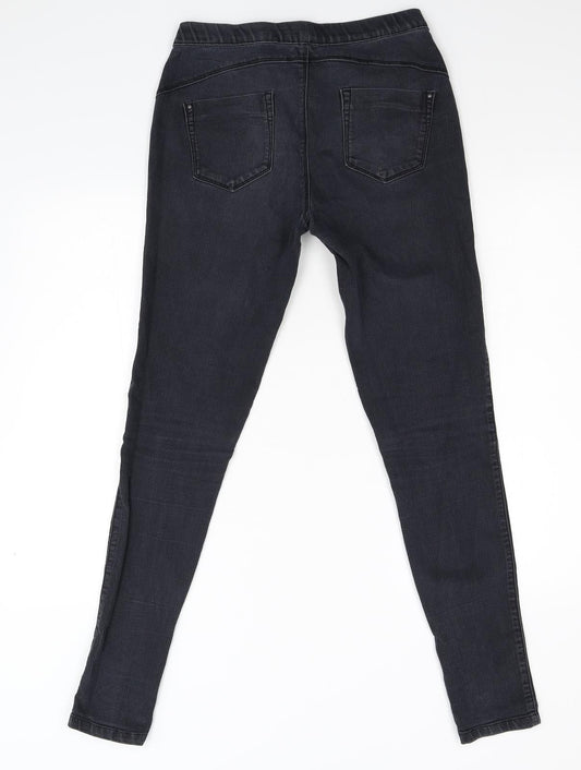 Primark Womens Black  Denim Jegging Jeans Size 10 L30 in