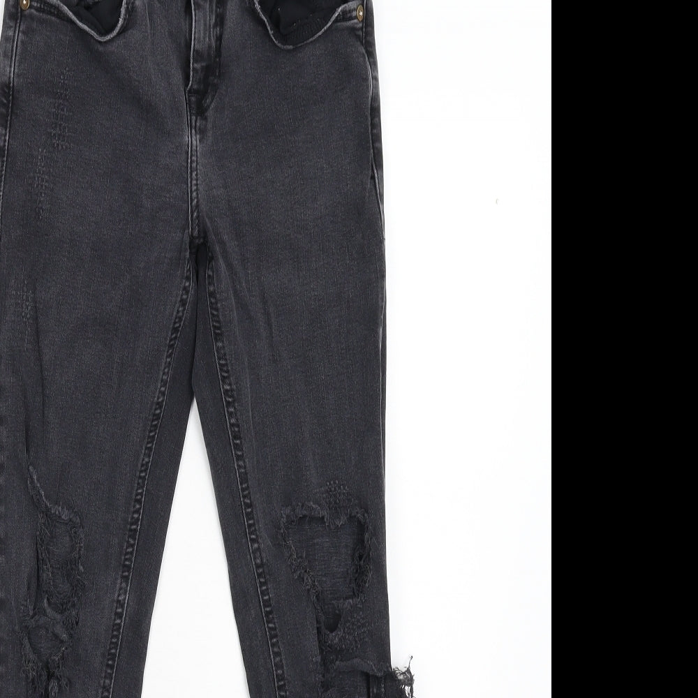 River Island Womens Black  Denim Skinny Jeans Size 8 L26 in