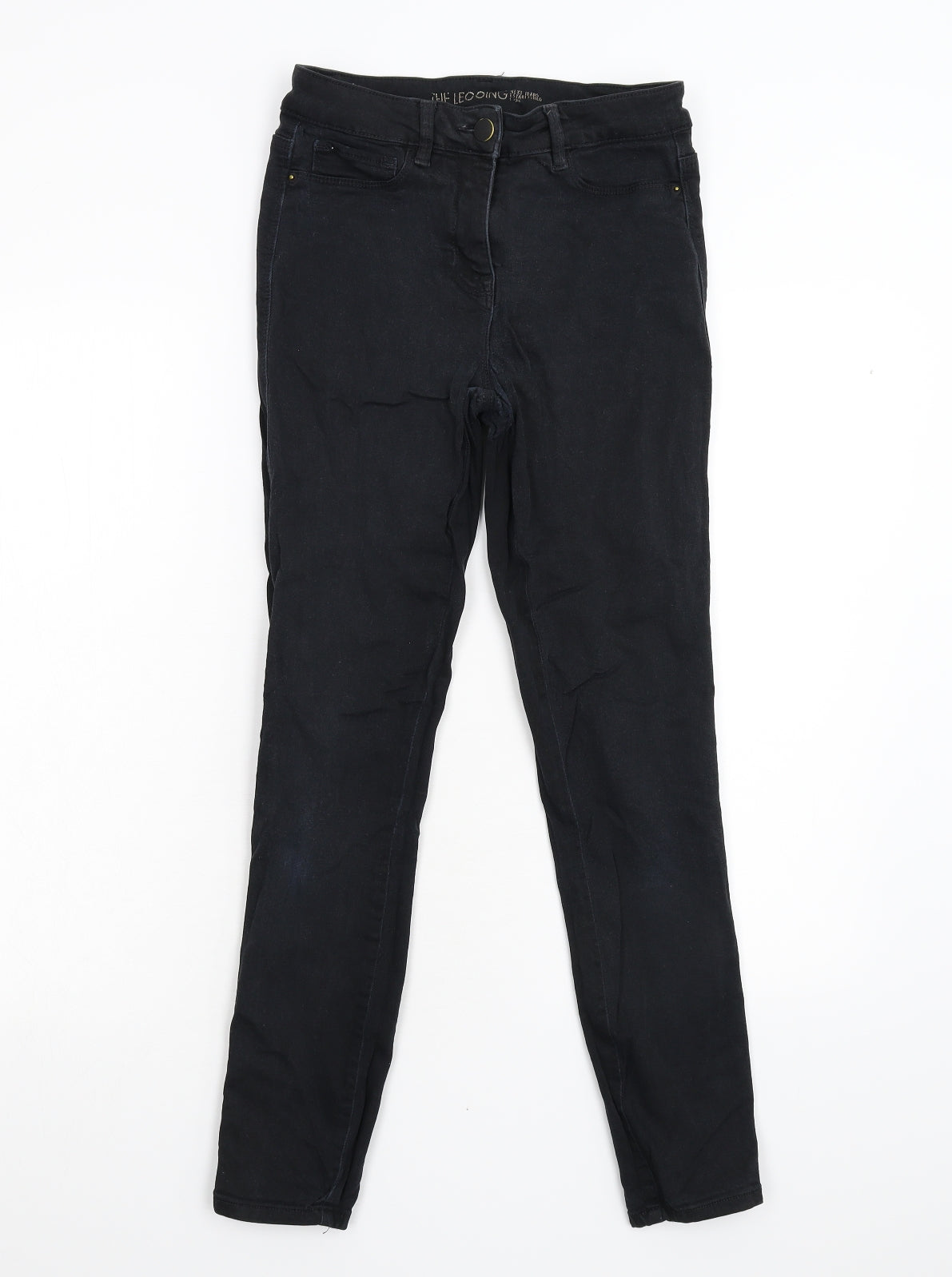 NEXT Womens Black  Denim Skinny Jeans Size 10 L27 in