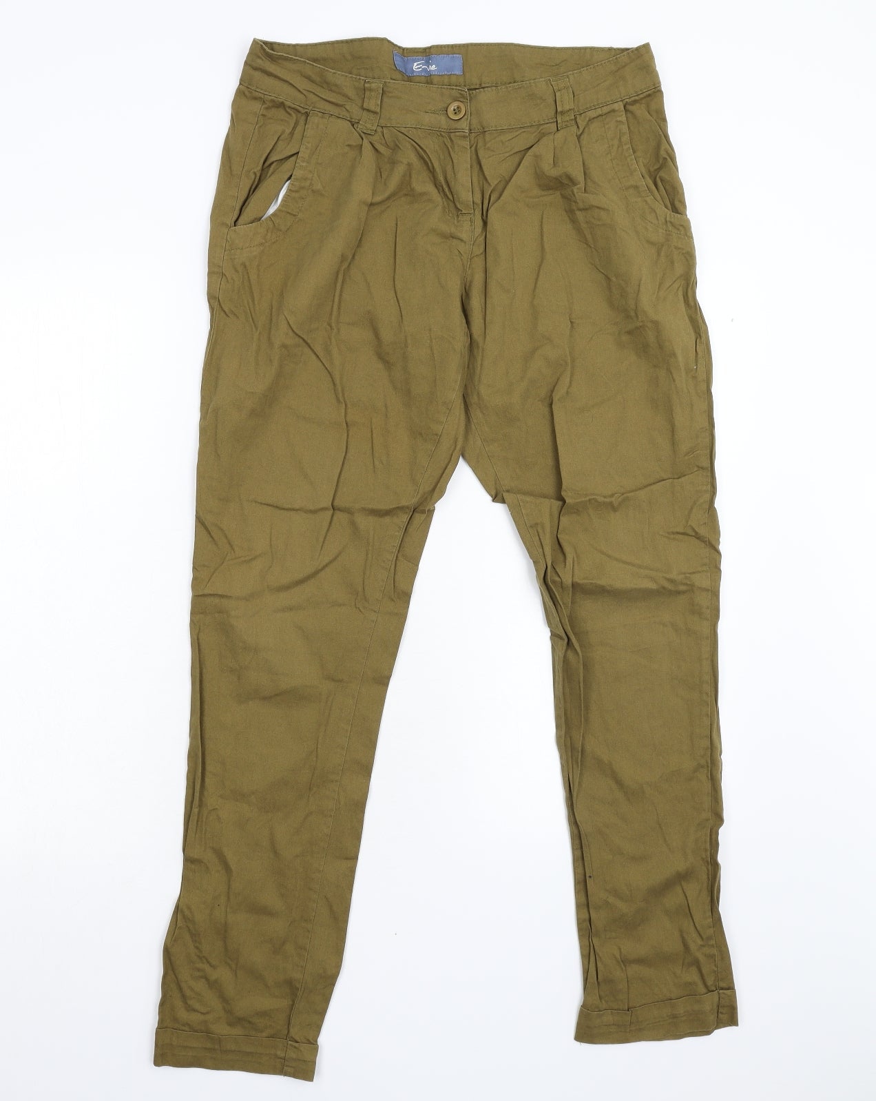 Womens UK Size 10 Evie Regular Fit  Brown Trousers