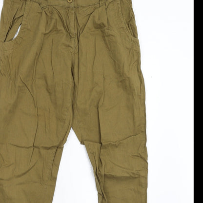 Womens UK Size 10 Evie Regular Fit  Brown Trousers
