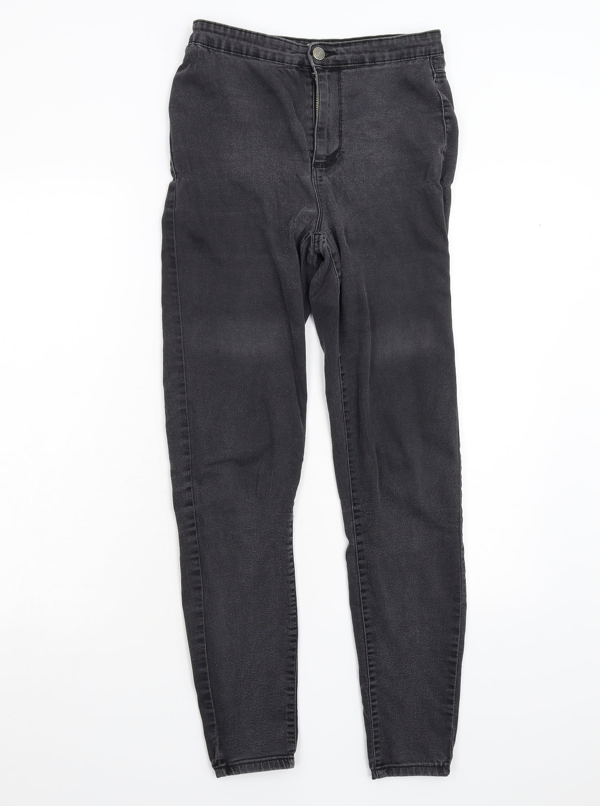 Primark Womens Black  Denim Skinny Jeans Size 10 L28 in