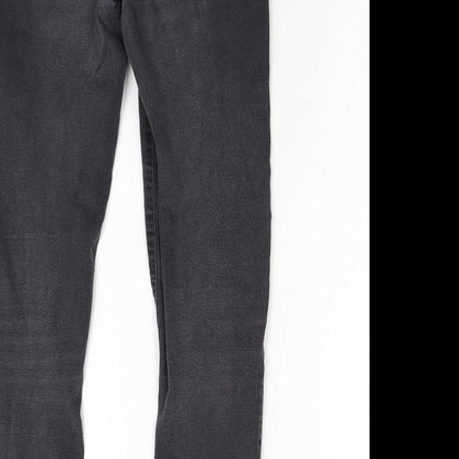 Primark Womens Black  Denim Skinny Jeans Size 10 L28 in
