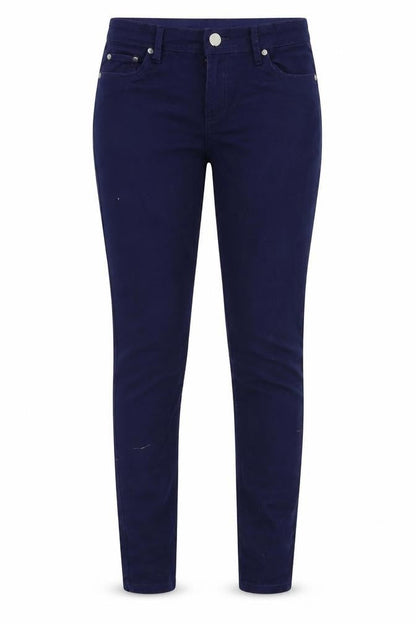 Front view of Originals women’s blue denim skinny jeans, size UK 10, 28-inch leg