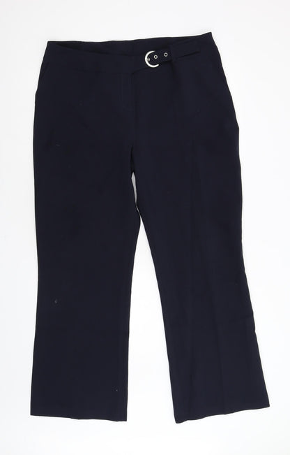 Womens UK Size 16 Evie Regular Fit  Blue Trousers
