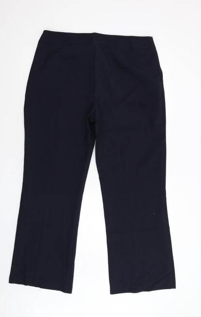 Womens UK Size 16 Evie Regular Fit  Blue Trousers