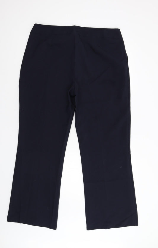 Womens UK Size 16 Evie Regular Fit  Blue Trousers