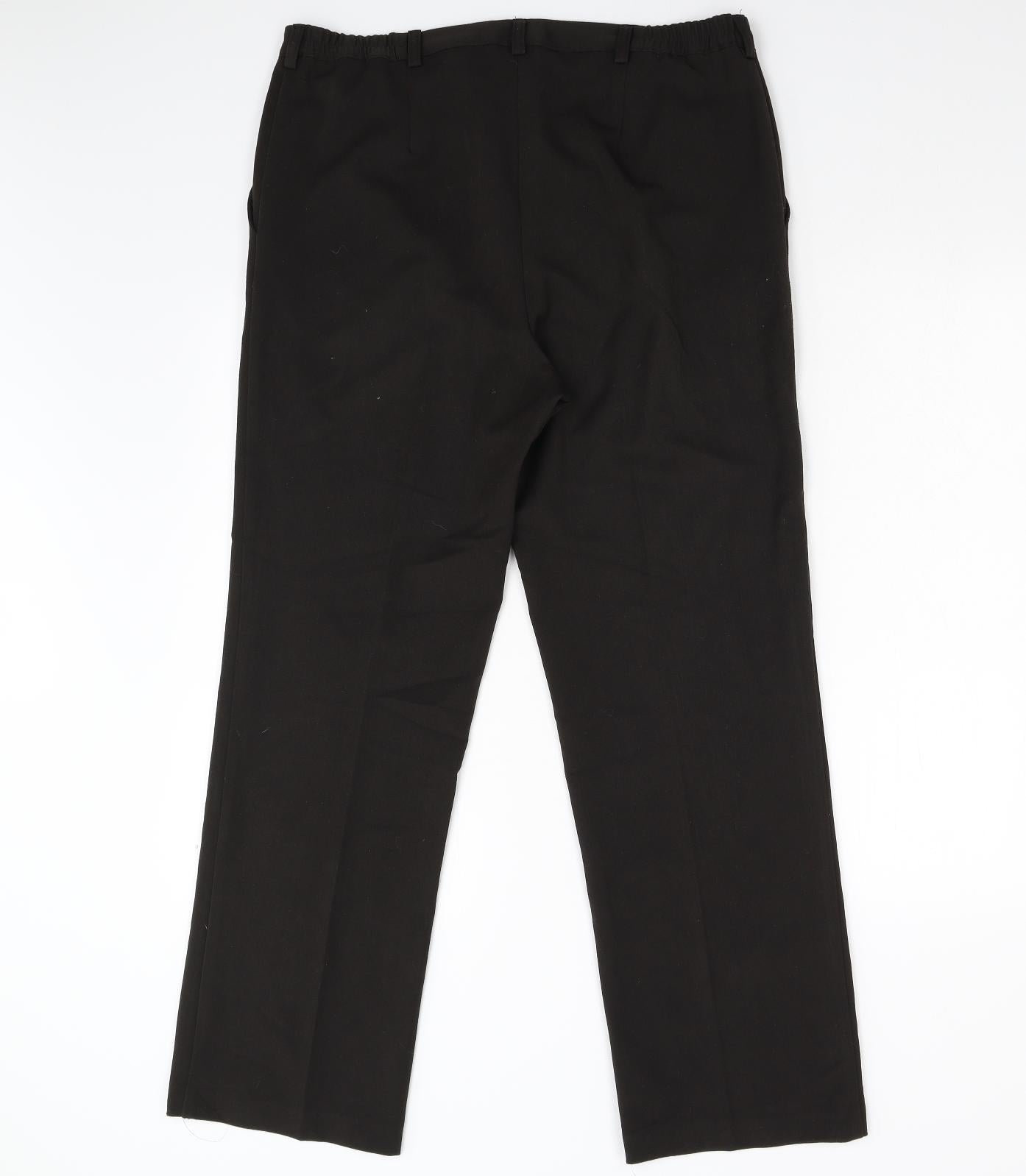 Womens UK Size 14 Annabelle Regular Fit  Brown Trousers