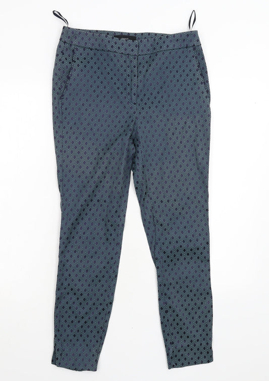 Womens UK Size 8 NEXT Regular Fit  Green Trousers