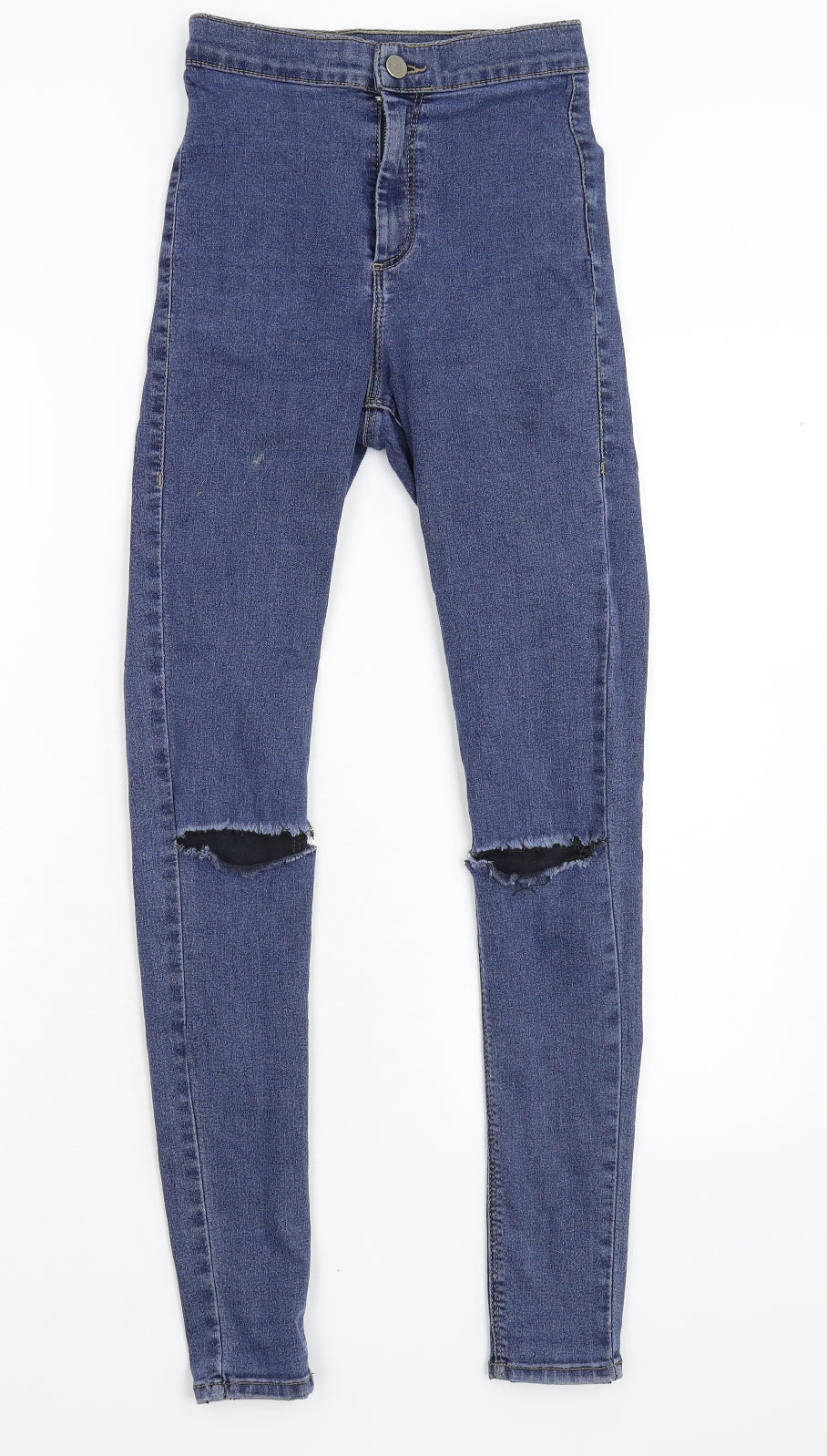Topshop Womens Blue  Denim Skinny Jeans Size 26 L32 in
