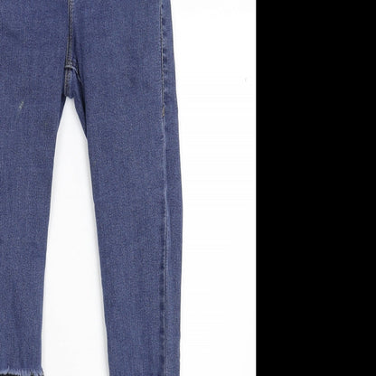 Topshop Womens Blue  Denim Skinny Jeans Size 26 L32 in